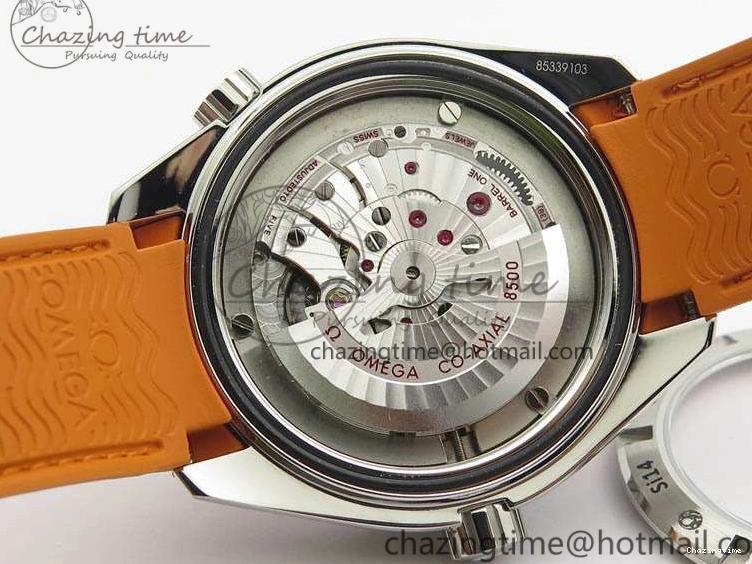 0217 UrbanStyle Planet Ocean Pro Orange Bezel 45mm OMF 1:1 Best Edition On Rubber Strap A8500 (Black Balance Wheel) 8138